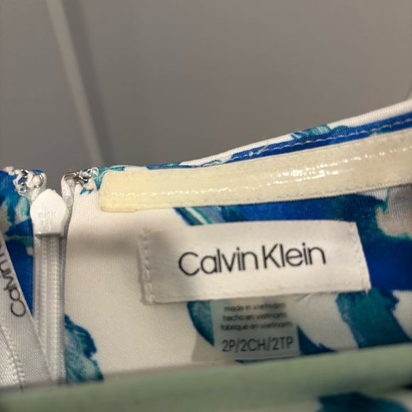 Calvin Klein Blue Floral Dress - Picture 5 of 7